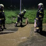 Vermurung und Überschwemmung der Hauptstraße